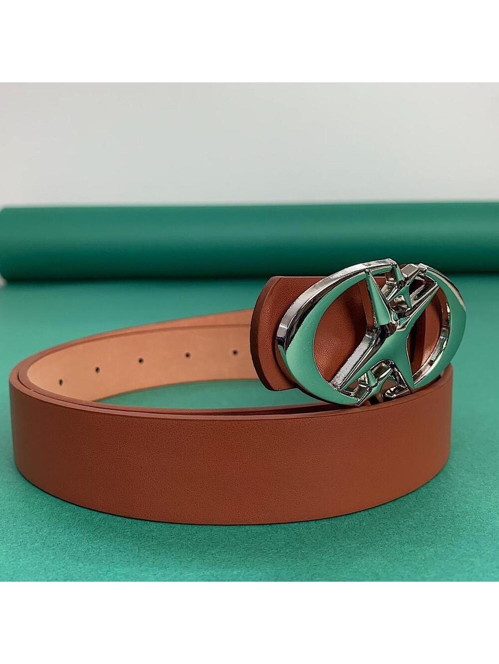 Vintage Y2K Brown Punk Cyber Star Moon Belt - Picture 6 of 8